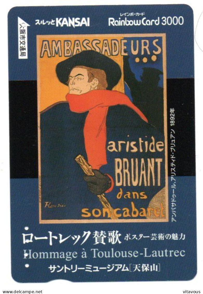 Aristide Bruant Affiche Peinture Carte Prépayée Japon Card ( 1168) - Peinture