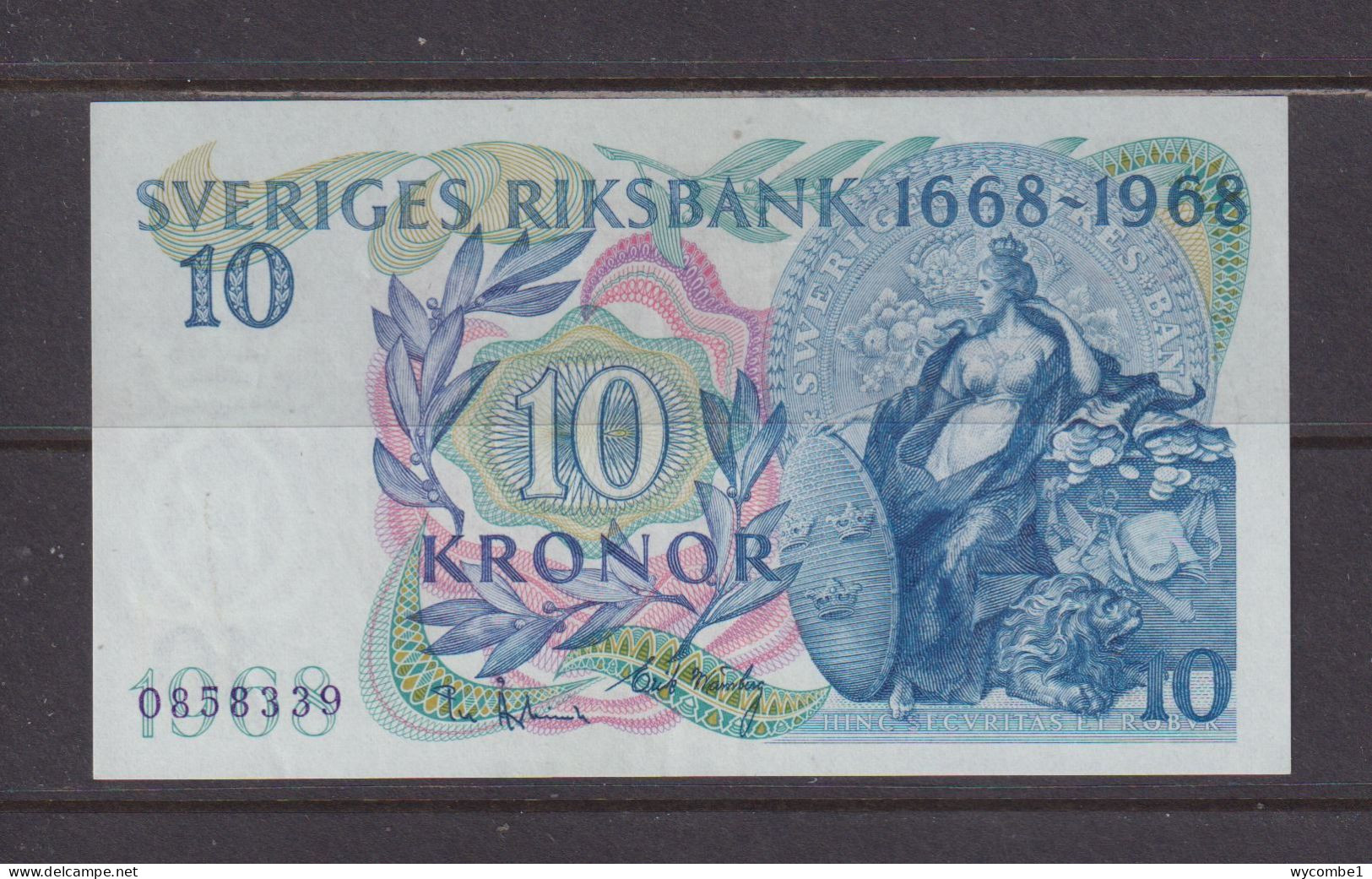 SWEDEN - 1968 10 Kronor UNC Banknote As Scans - Suède