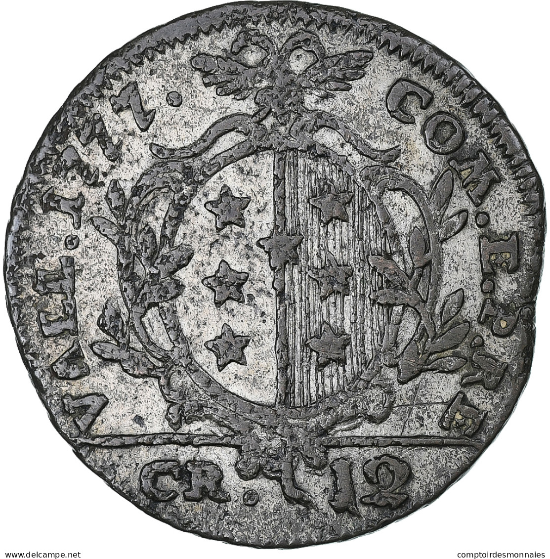Suisse, Évêché De Sion (Valais), 12 Kreuzer, 1777, TB+, Billon, KM:37 - Autres & Non Classés