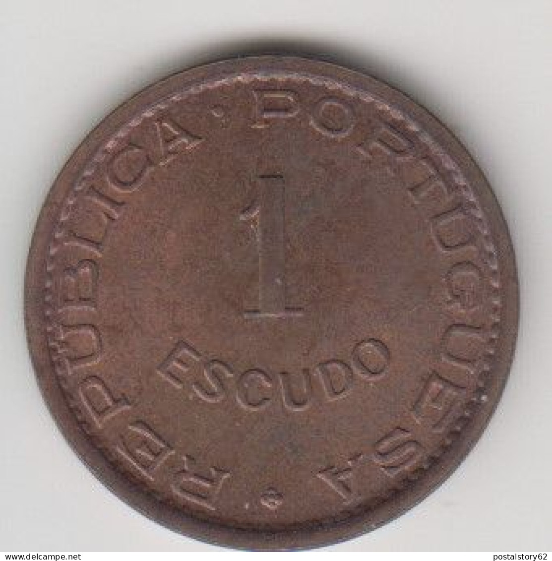 Guinea Bissau, Repubblica Portoghese 1 Escudo 1973 Km #14 - Guinea Bissau