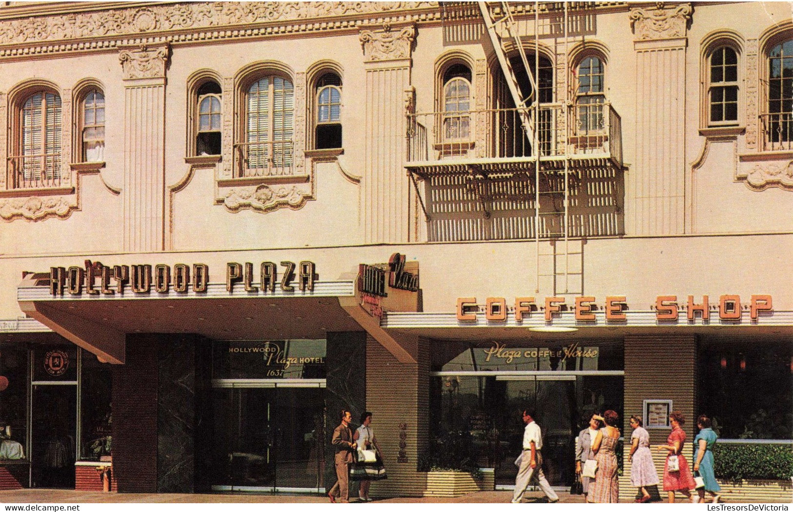ETATS UNIS - Californie - Hollywood - Hollywood Plaza Hotel - Colorisé - Carte Postale - Sonstige & Ohne Zuordnung