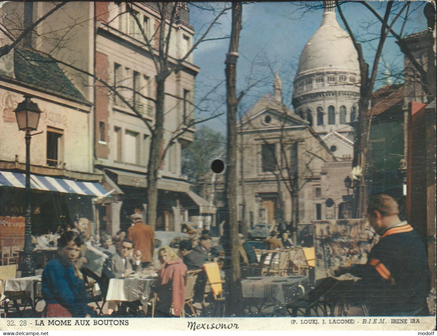 Carte Postale Musicale Mexisonor - Paris/La Môme Aux Boutons - Spezialformate