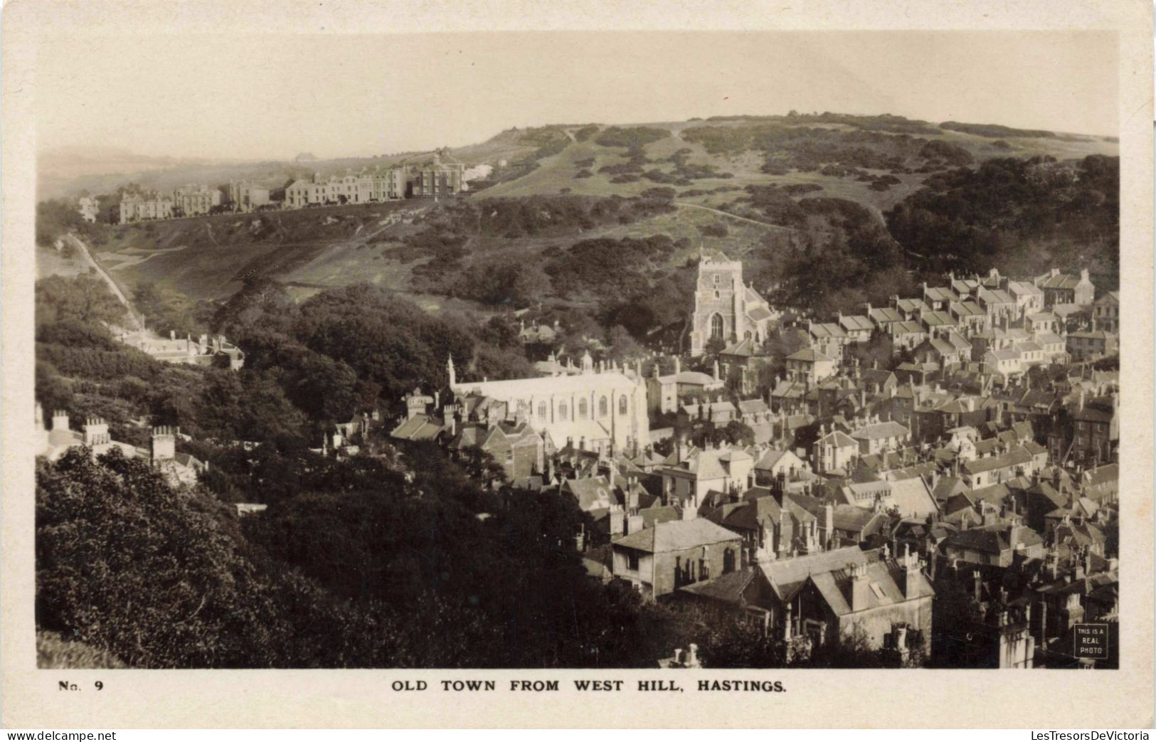 ETATS UNIS - Nebraska - Hastings - Old Town From West Hill - Carte Postale Ancienne - Hastings