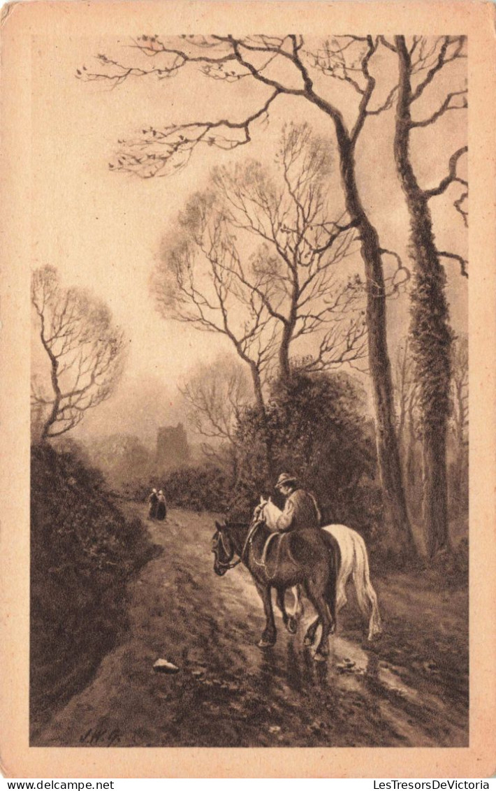 PHOTOGRAPHIE - Homme à Cheval - Carte Postale Ancienne - Fotografie