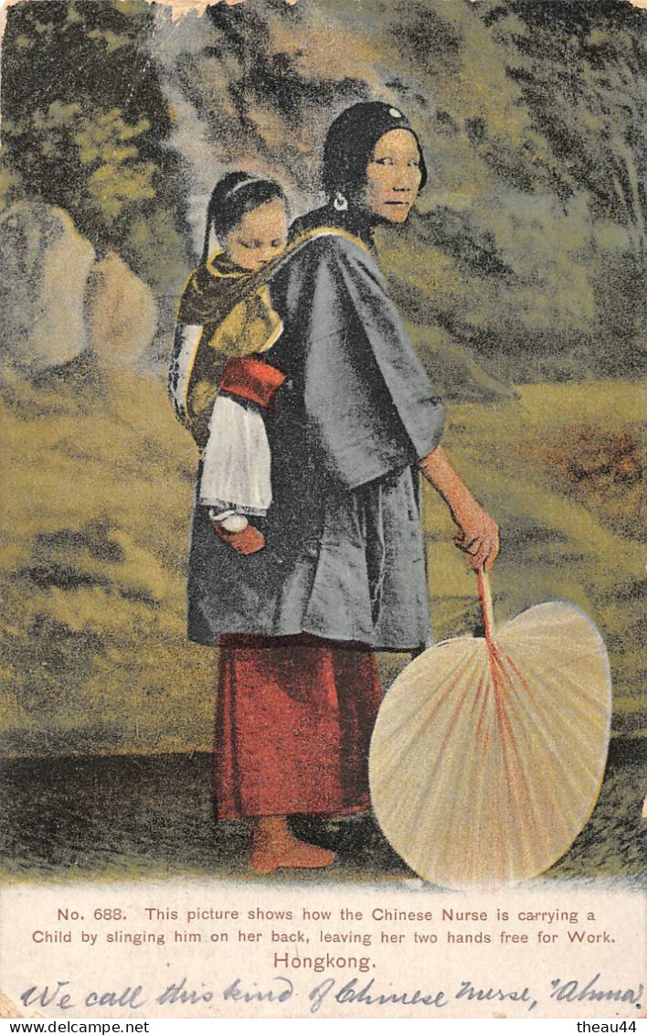 ¤¤  -   CHINE  -  HONG-KONG  -  Une Femme Et Son Enfant         -   ¤¤ - China (Hong Kong)