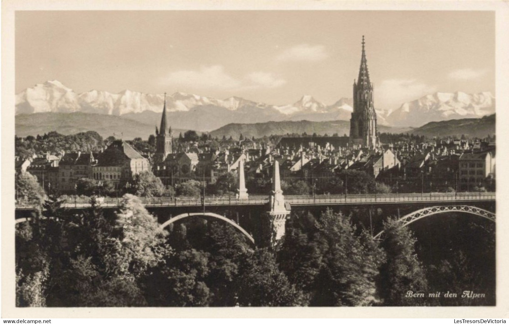 SUISSE - Berne - Bern Mit Den Alpen - Carte Postale Ancienne - Berne