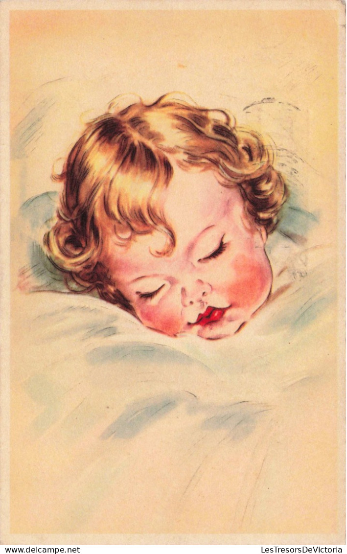 ILLUSTRATEUR NON SIGNE - Un Bébé Endormi - Carte Postale Ancienne - Ante 1900