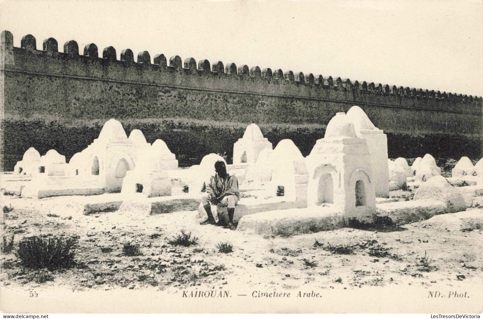 TUNISIE - Kairouan - Cimetière Arabe - Carte Postale Ancienne - Tunisia