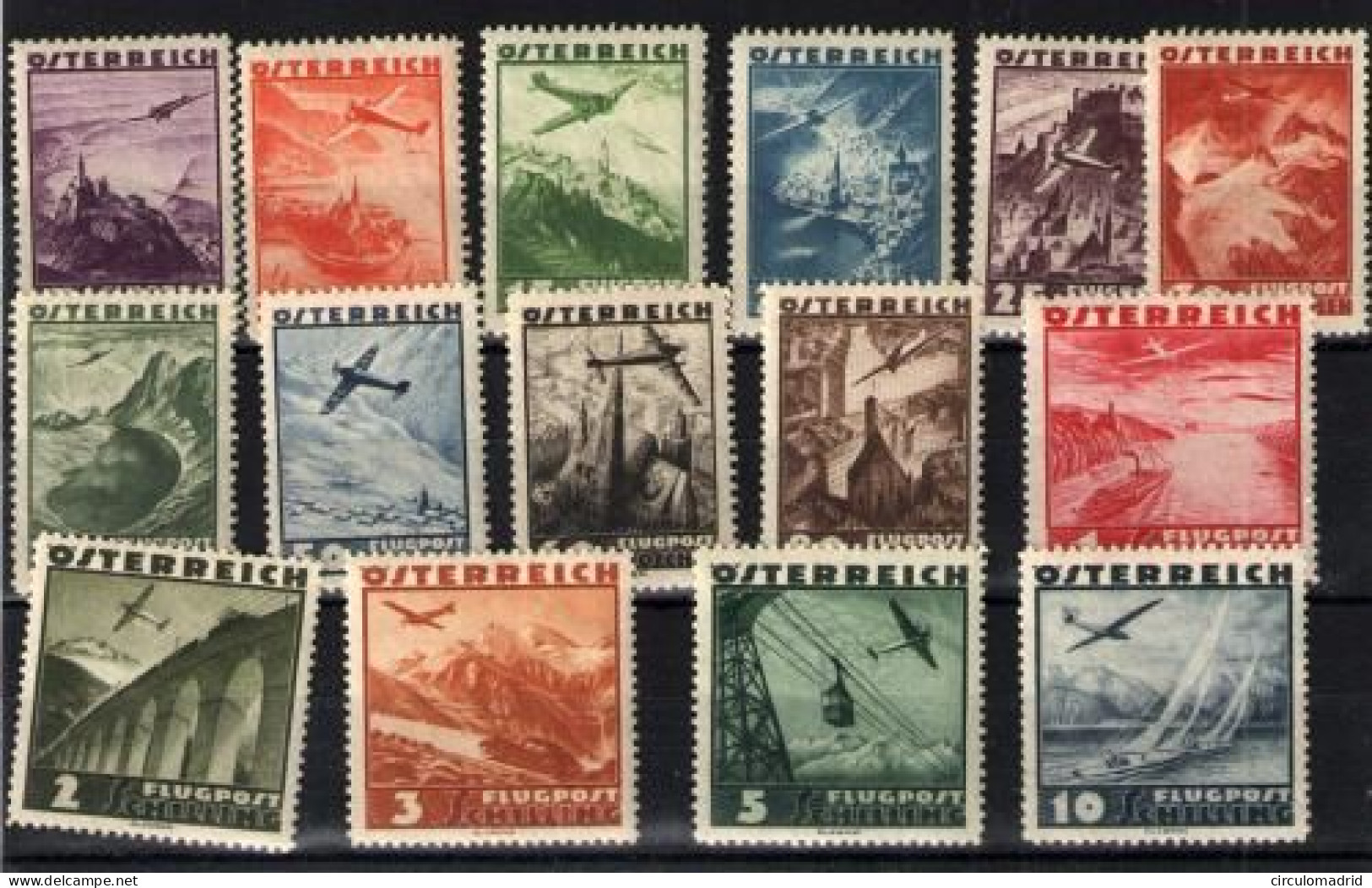 Austria Nº 32/46 - Unused Stamps