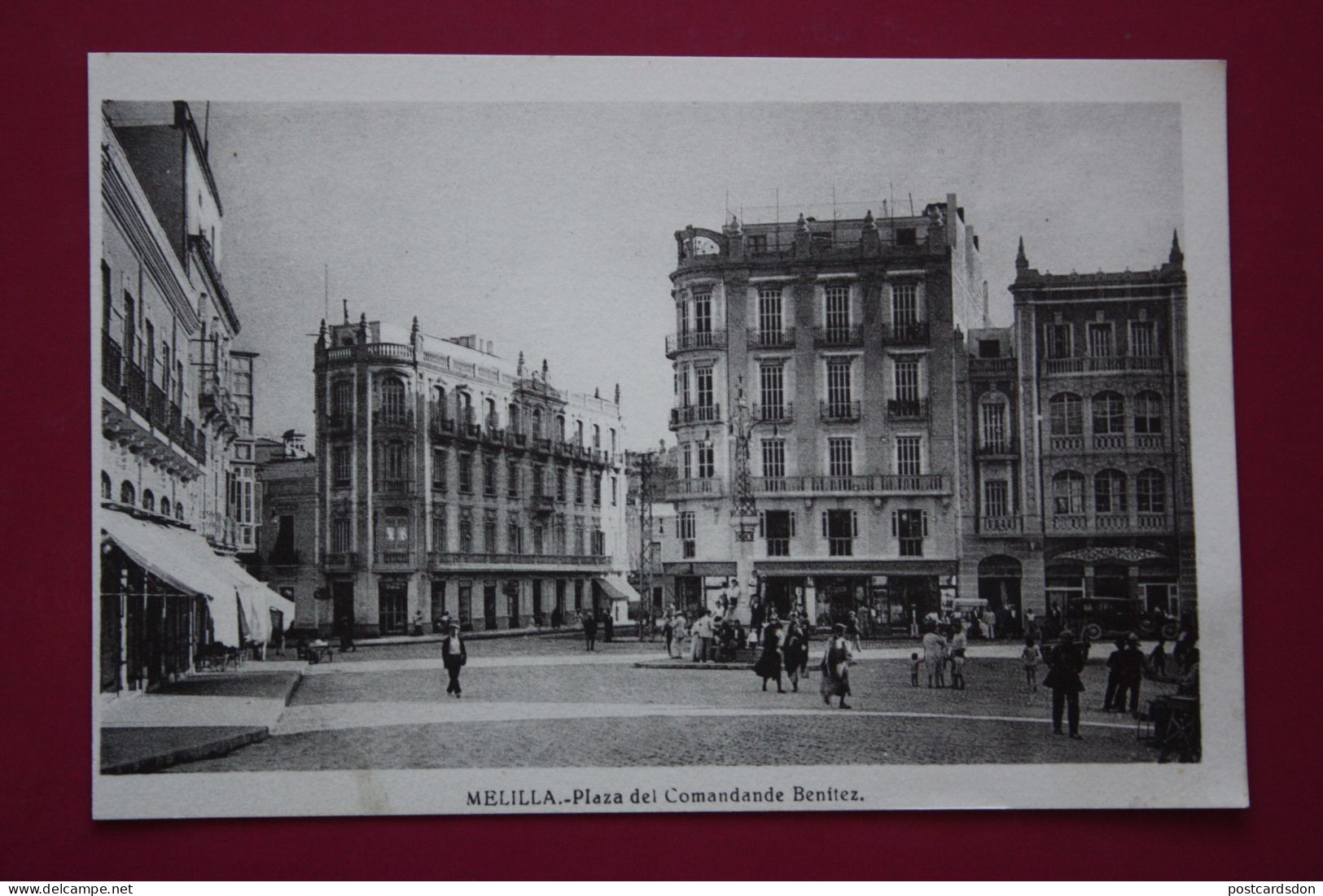 Melilla, Plaza Del Comandante Benitez - Vintage Postcard 1920s / Ed Roisin - Melilla