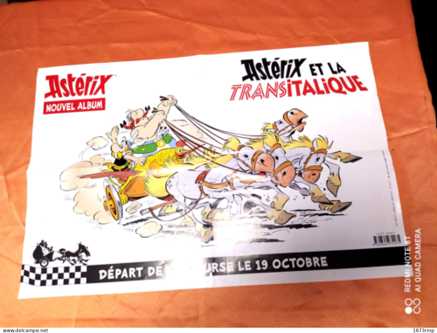 ASTERIX ET LA TRANSITALIQUE POSTER PUBLICITE DE ¨PRESSE - Otros Accesorios