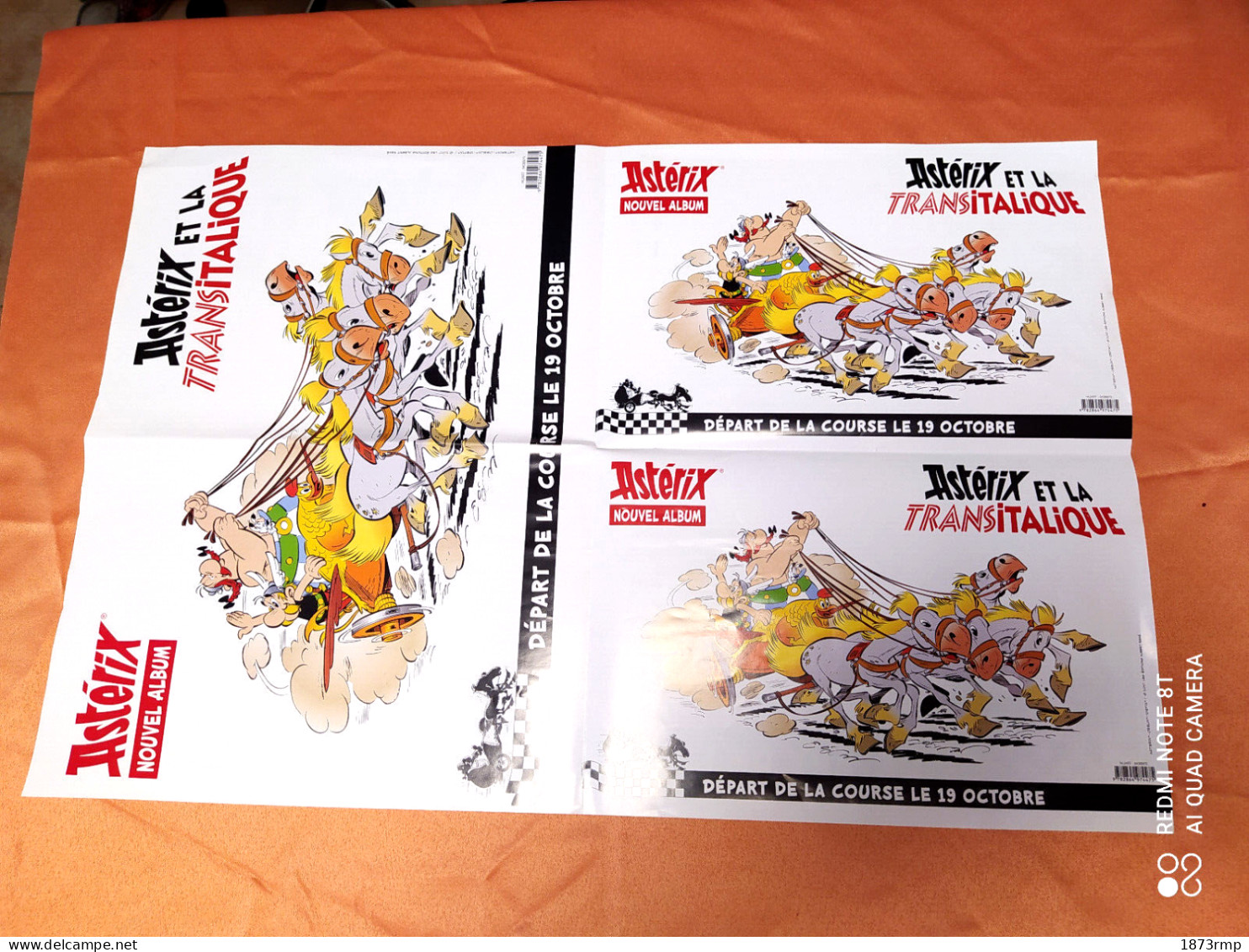 ASTERIX ET LA TRANSITALIQUE POSTER PUBLICITE DE ¨PRESSE - Altri Accessori