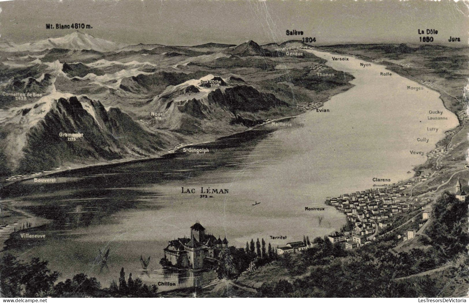 SUISSE - Vaud - Montreux Et Panorama Du Lac Léman - Carte Postale Ancienne - Montreux