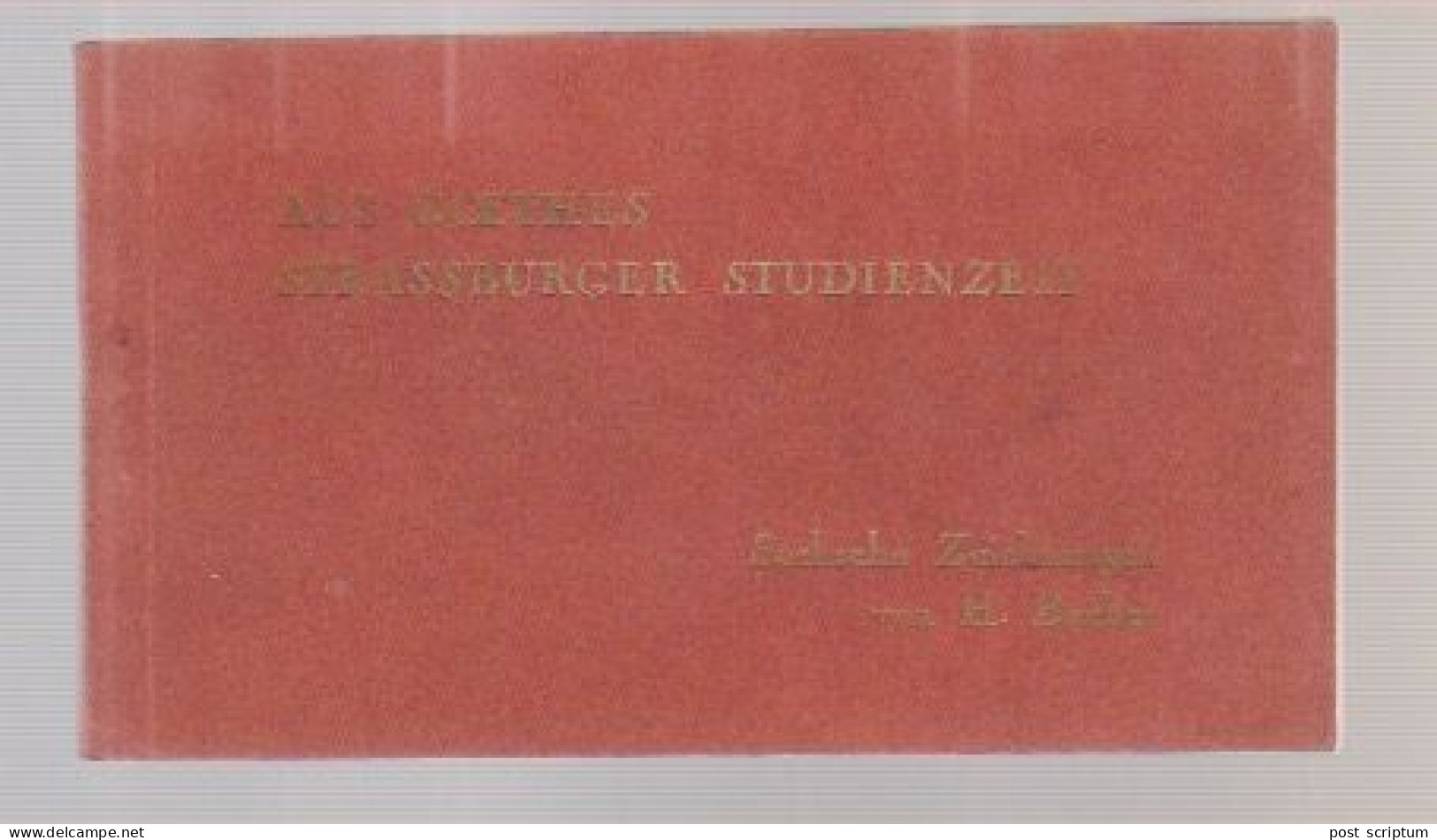 Livre - Petit Format - Aus Goethes Strasburger Studienzeit - 16 Zeichnungen Von Henri Bacher Mit Goetheschen Texten - Alsace