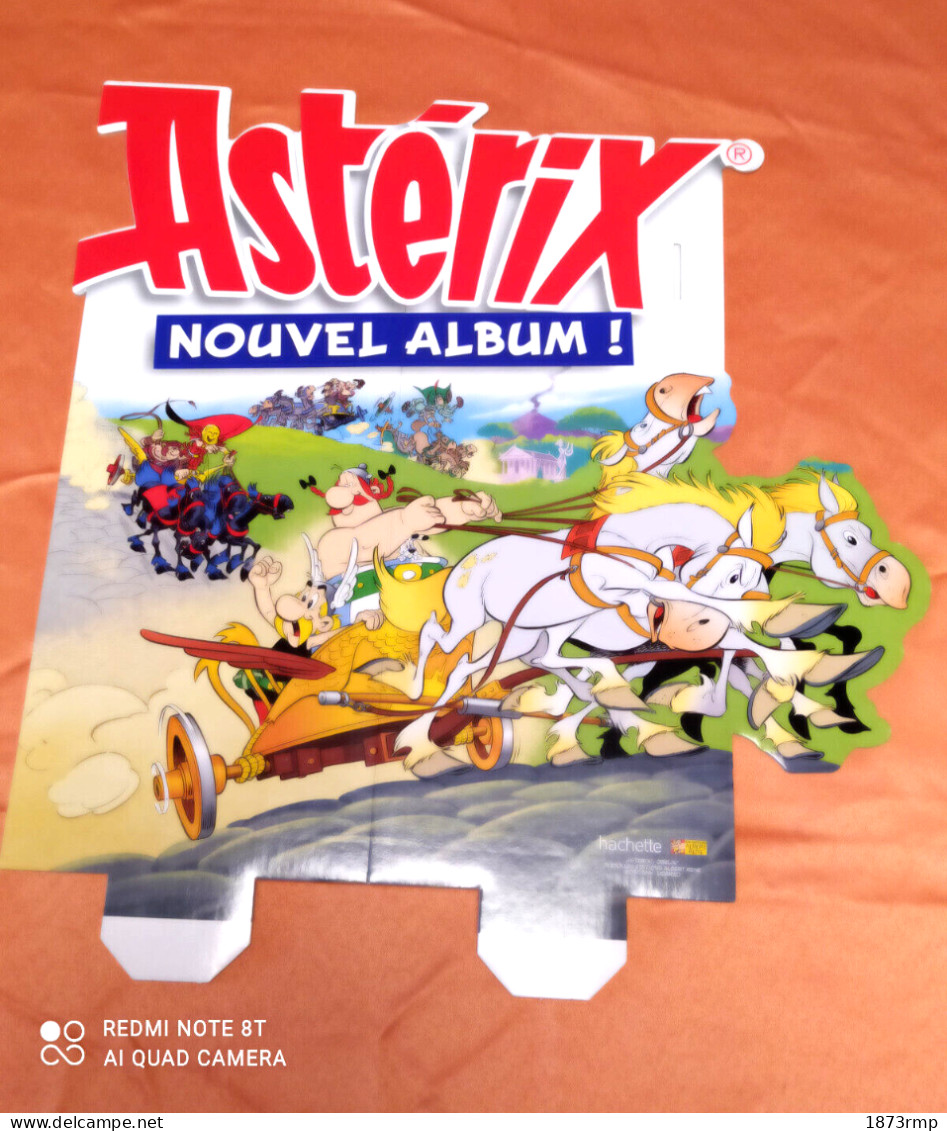 ASTERIX ET LA TRANSITALIQUE, PUBLICITE CARTON PRESSE - Otros Accesorios