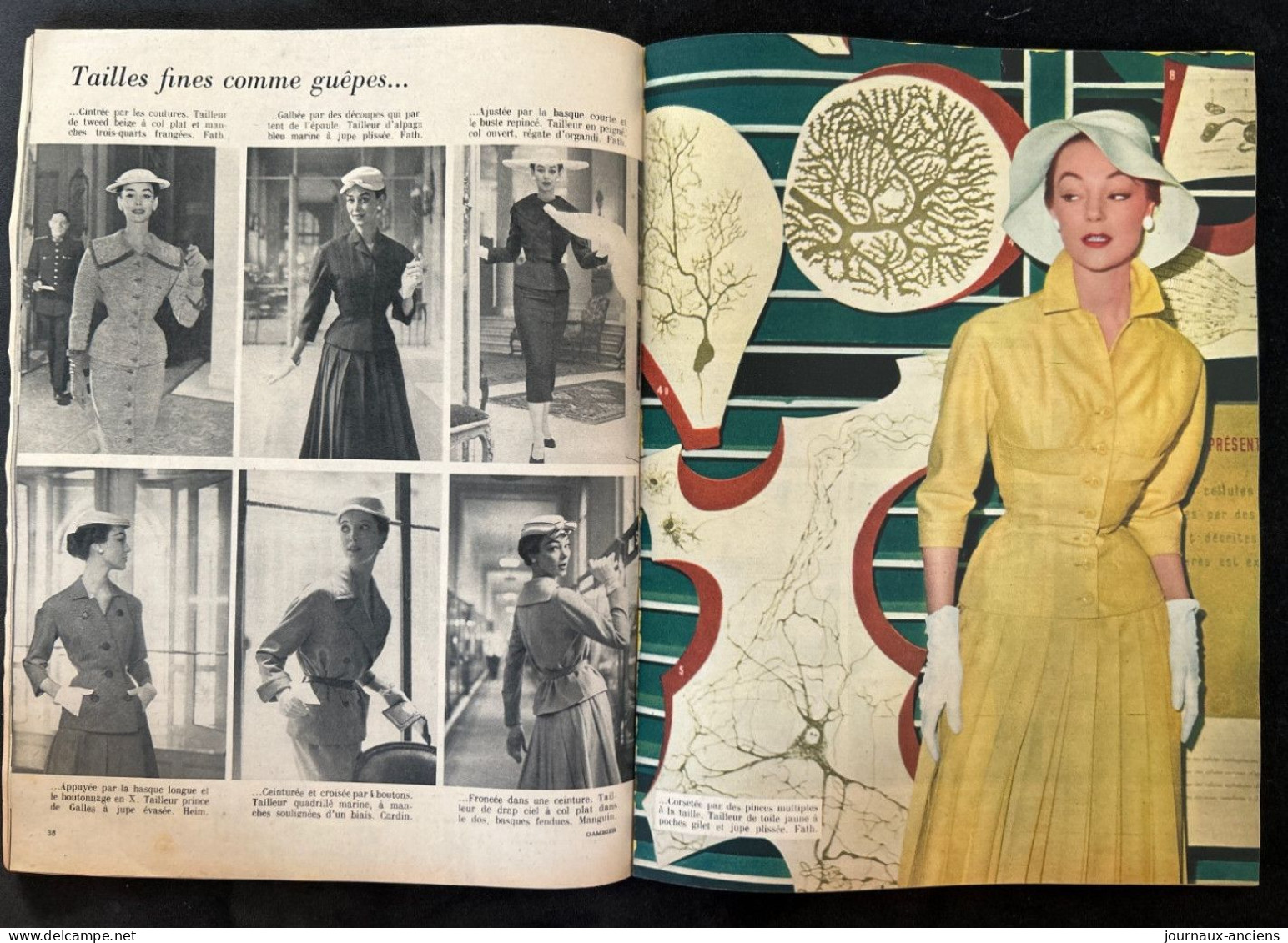 1954 Revue ELLE - Numéro Spécial - Printemps 1954 - COLLECTIONS - Moda