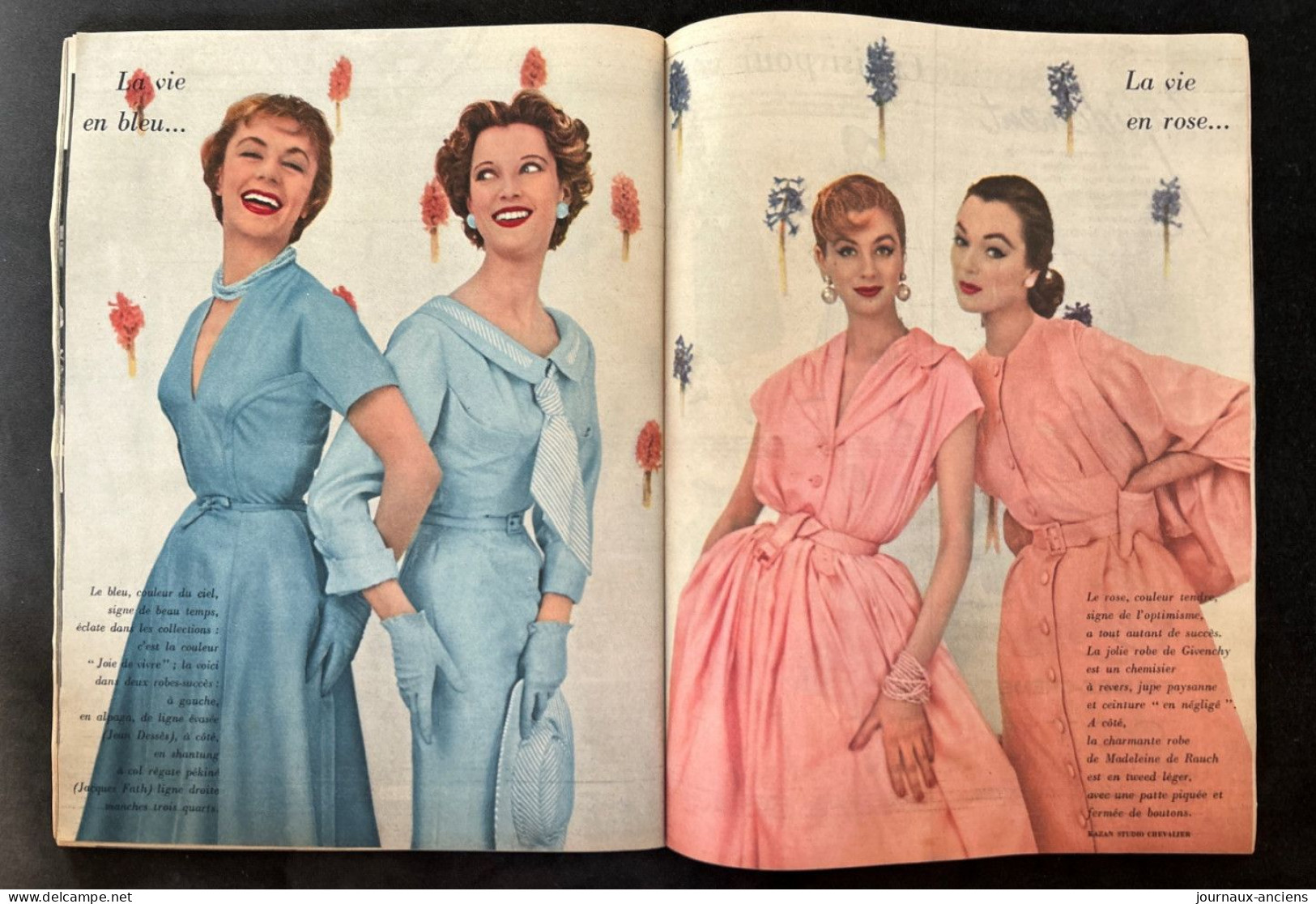 1954 Revue ELLE - Numéro Spécial - Printemps 1954 - COLLECTIONS