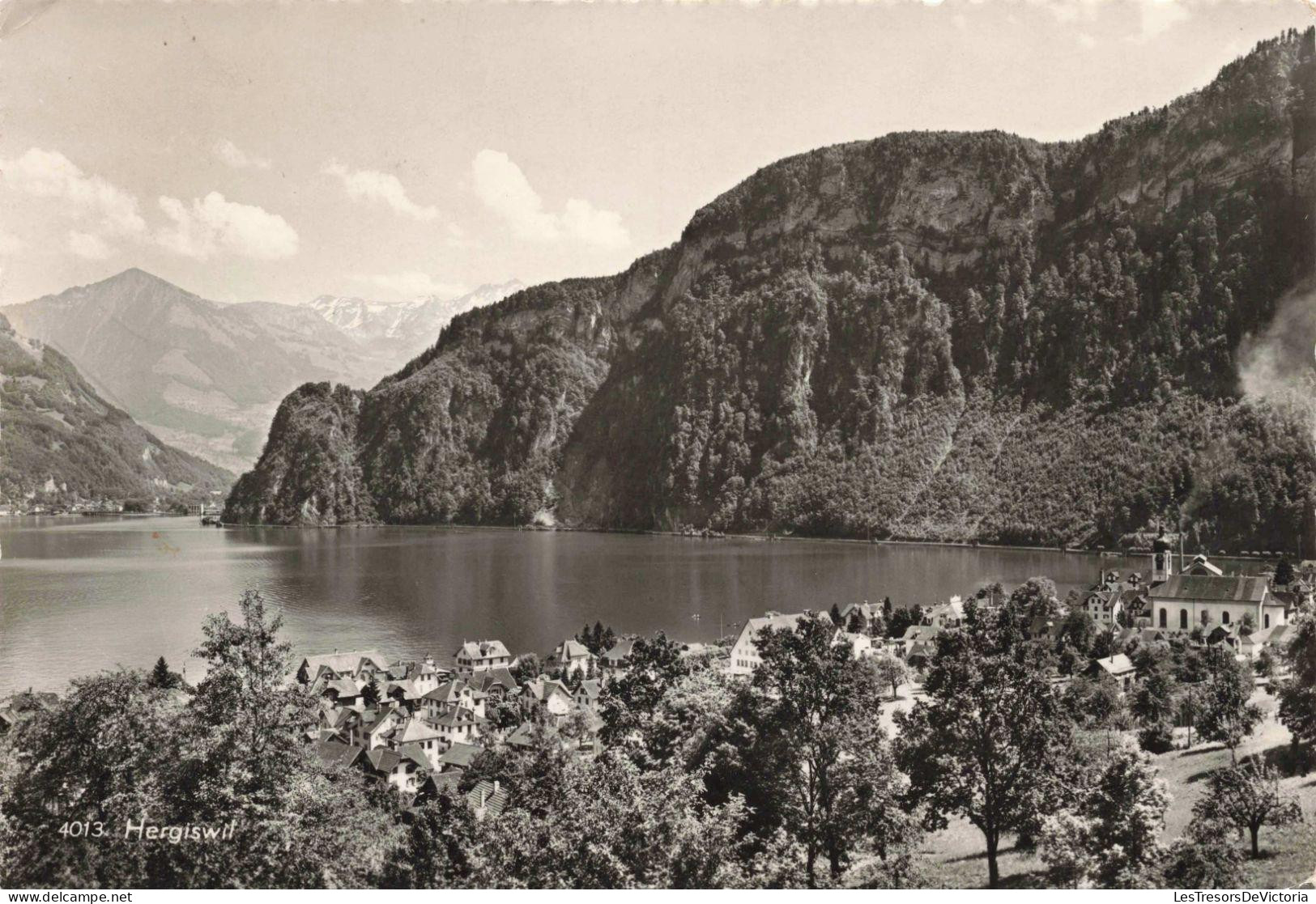 SUISSE - HERGISWIL - Vue Générale - Carte Postale Ancienne - Hergiswil