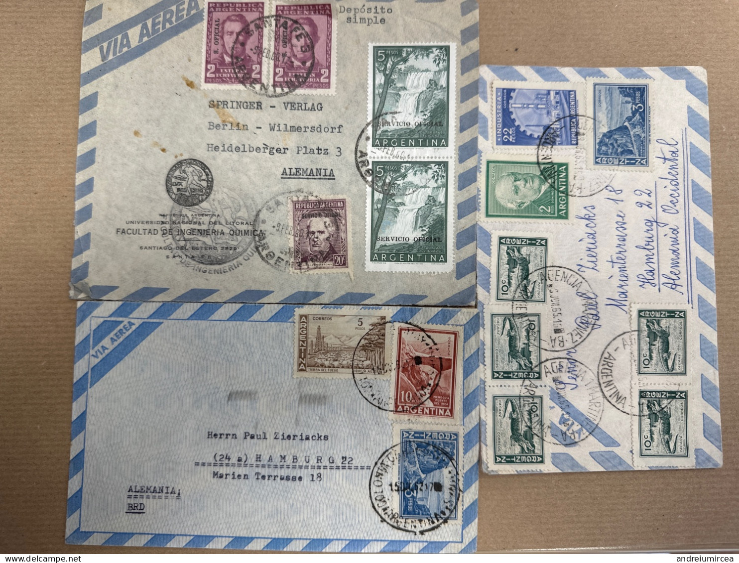 Lot 3 Covers To Germany - Lettres & Documents