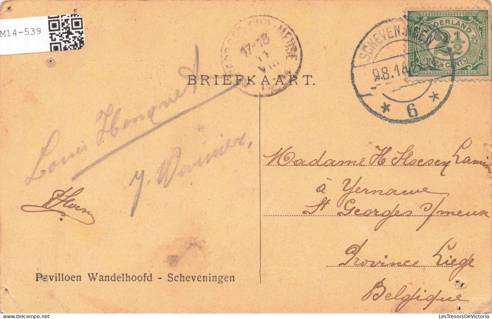 PAYS BAS - Scheveningen - Pavilloen Wandlehoofd - Carte Postale Ancienne - Scheveningen