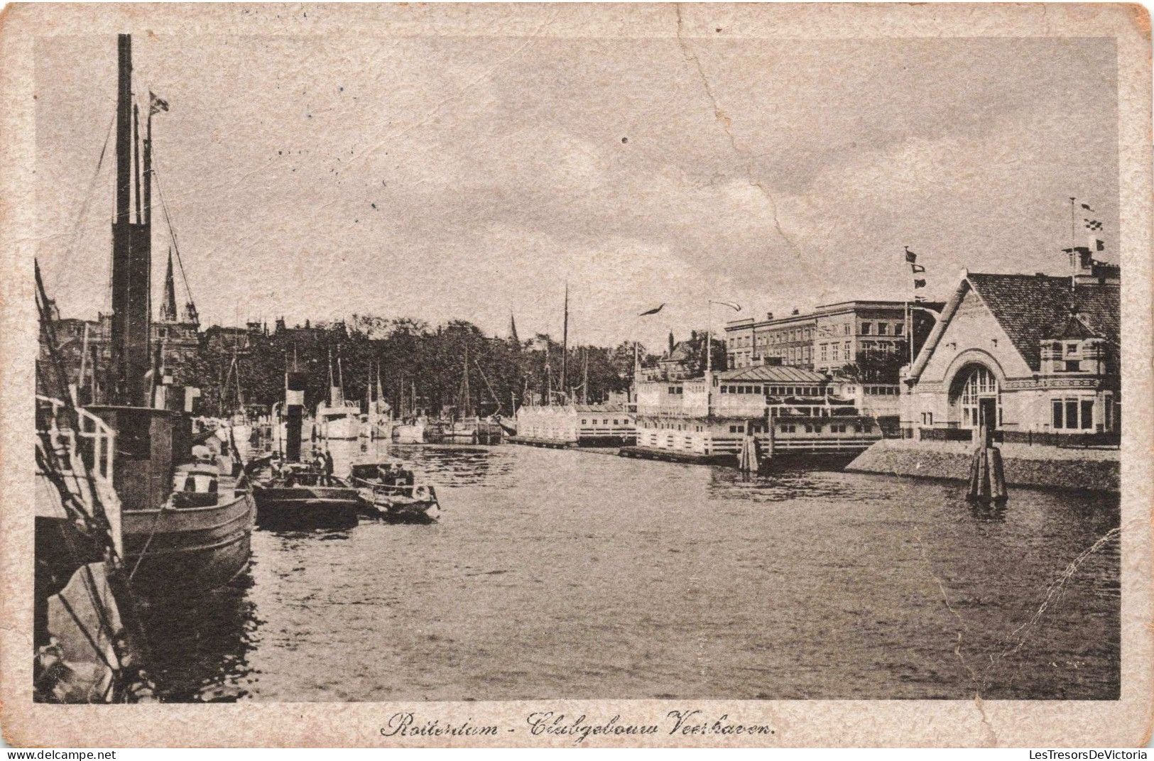 PAYS BAS - Rotterdam - Clubgebourv Veerhaven - Carte Postale Ancienne - Rotterdam