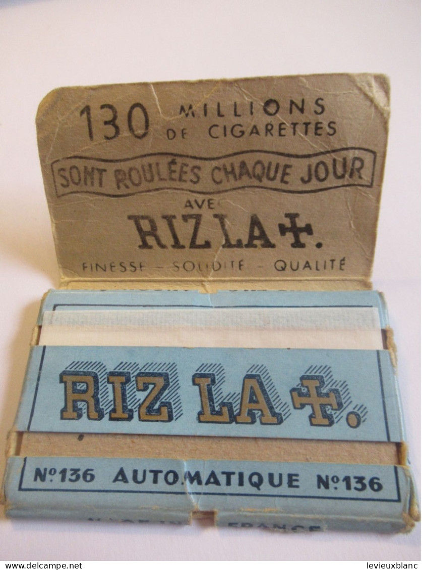 Carnet Ancien De Papier à Cigarette/RIZ La + / Bleu/Automatique/LACROIX Fils /Angoulême/vers 1950-1970 CIG91 - Otros & Sin Clasificación