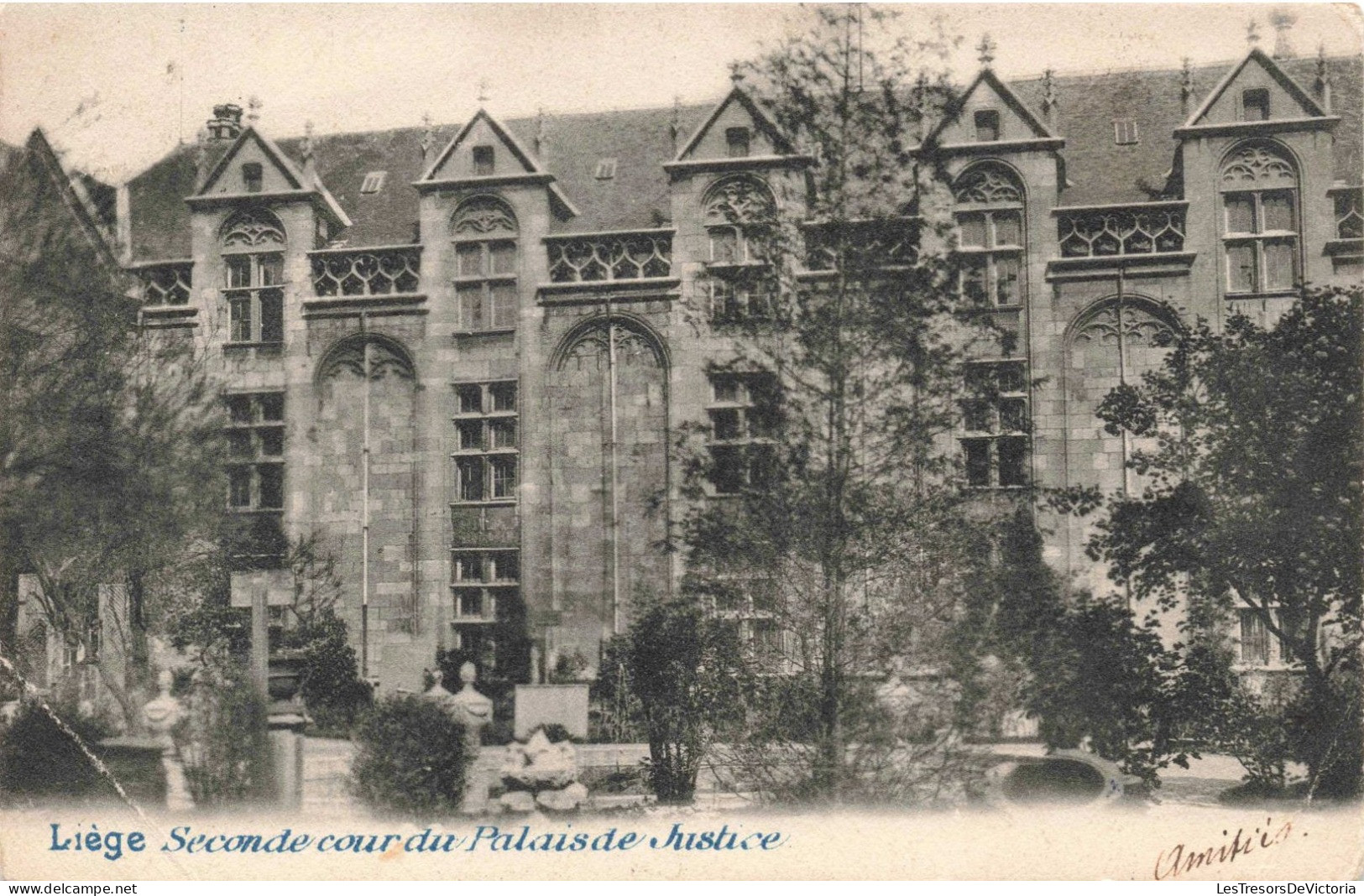 BELGIQUE - Liège - Seconde Cour Du Palais De Justice - Carte Postale Ancienne - Liege