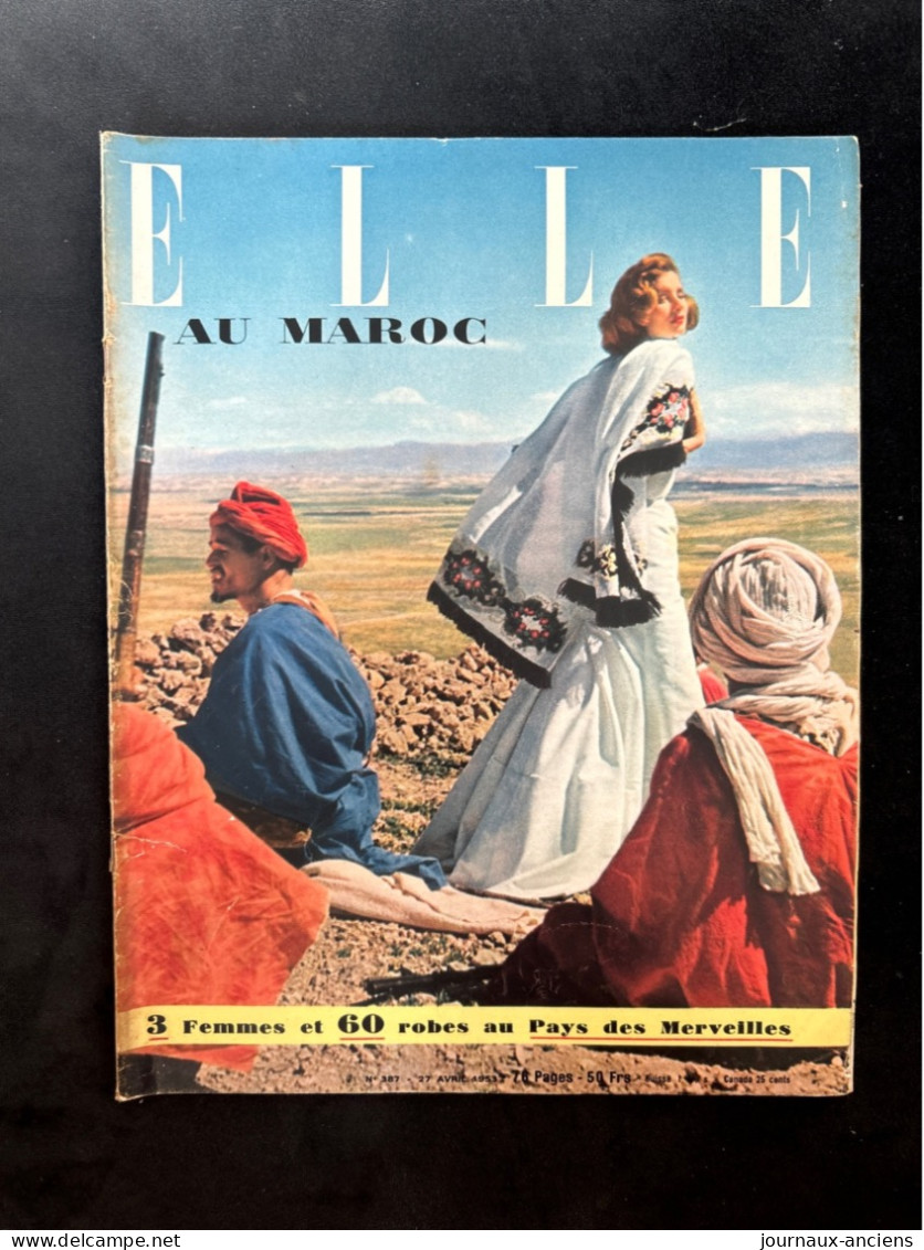 1953 Revue ELLE - Au MAROC - FEZ - SOUKS - Fashion