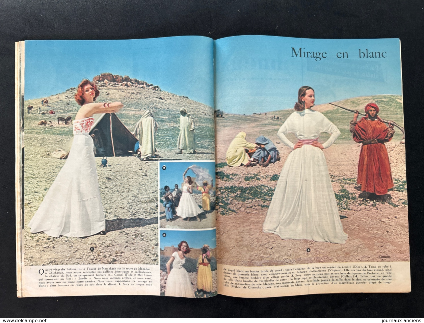 1953 Revue ELLE - Au MAROC - FEZ - SOUKS