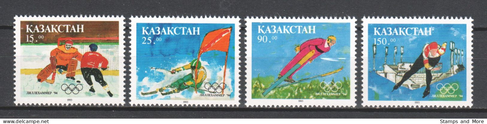 Kazachstan 1994 Mi 37-40 MNH WINTER OLYMPICS LILLEHAMMER - Winter 1994: Lillehammer