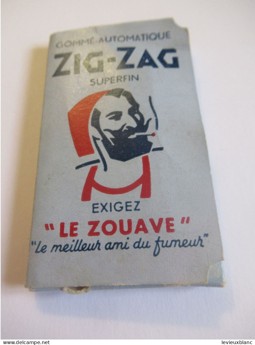 Carnet Ancien De Papier à Cigarette/Zig Zag Superfin/Le ZOUAVE/Bleu /Gommé Automatique/Braunstein/vers 1950-1970 CIG93 - Andere & Zonder Classificatie