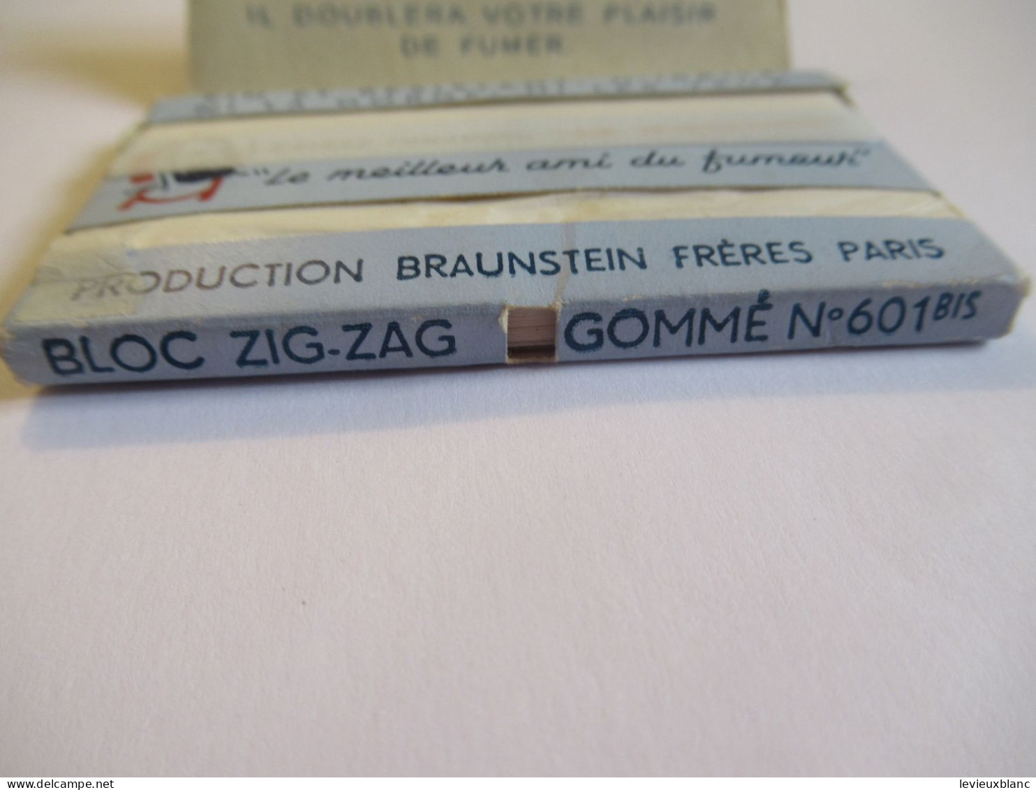 Carnet Ancien De Papier à Cigarette/Zig Zag Superfin/Le ZOUAVE/Bleu /Gommé Automatique/Braunstein/vers 1950-1970 CIG93 - Altri & Non Classificati