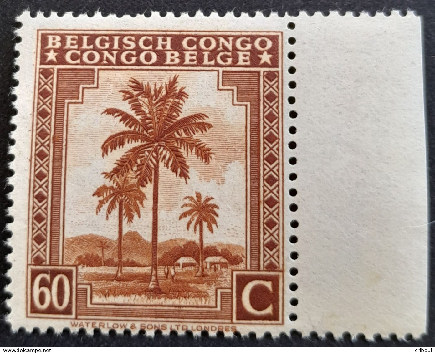 Congo Belge Belgium Congo 1942 Palmier Palm Tree Yvert 235 ** MNH - Nuovi