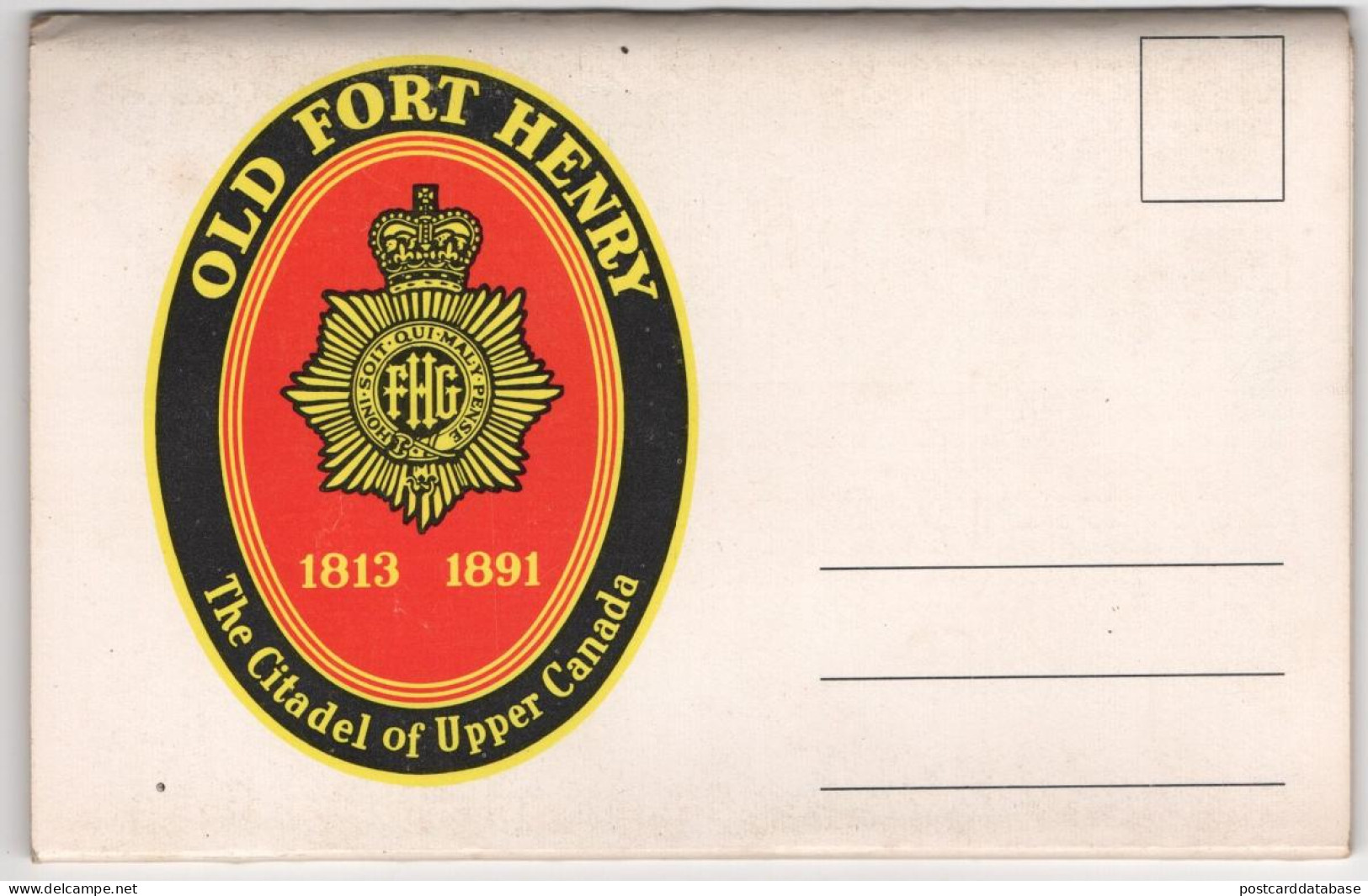 Old Fort Henry - The Citadel Of Upper Canada - & Lettercard - Kingston