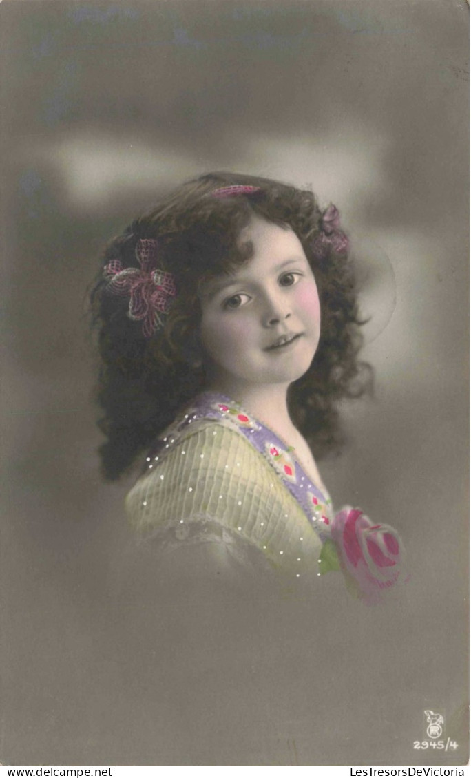 PHOTOGRAPHIE - Portrait D'un Enfant - Colorisé - Carte Postale Ancienne - Fotografie