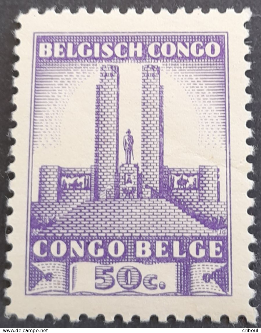 Congo Belge Belgium Congo 1941 Monument Albert 1er Leopoldville Yvert 217 ** MNH - Neufs