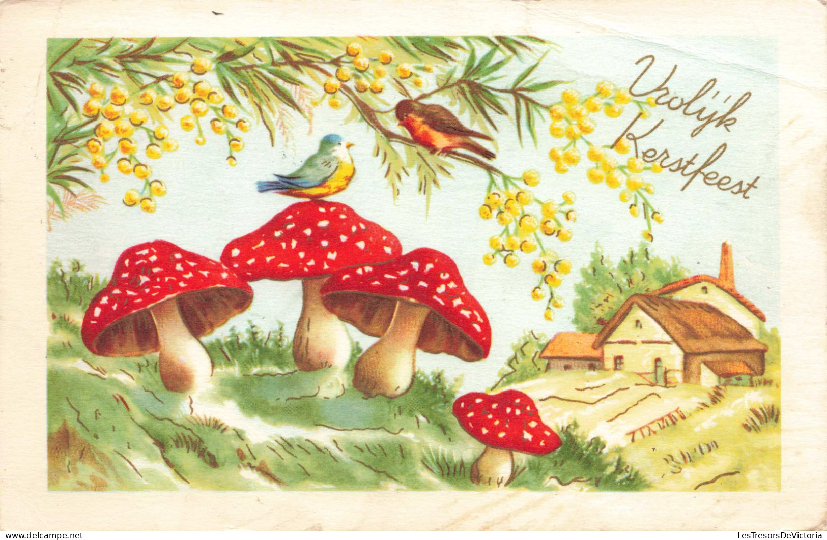 FÊTES ET VOEUX - Vrolijk Kerstfeest - Carte Postale Ancienne - Altri & Non Classificati