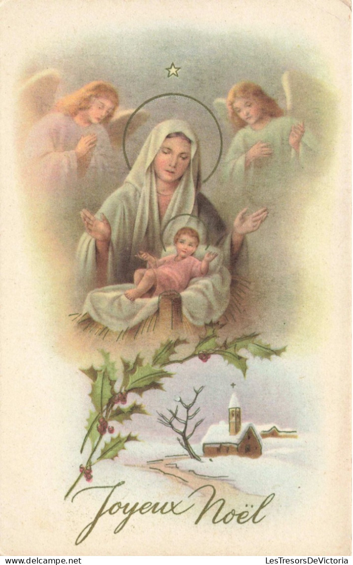 FÊTES ET VOEUX - Joyeux Noël - Marie Et L'enfant Jésus - Carte Postale Ancienne - Altri & Non Classificati