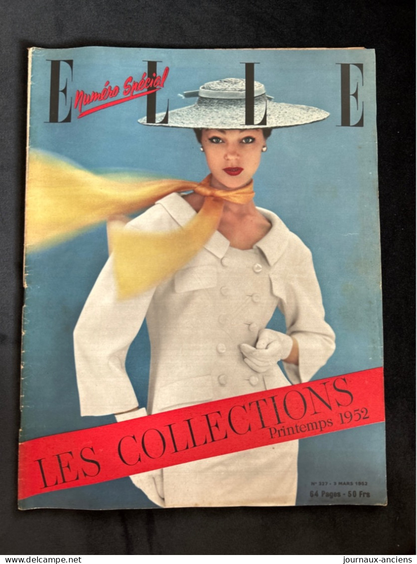 1952 Revue ELLE - LES COLLECTIONS Printemps 1952 - Brigitte BARDOT - Moda