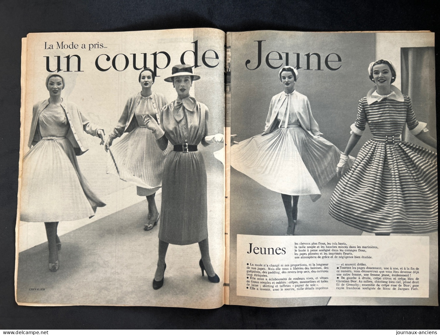 1952 Revue ELLE - LES COLLECTIONS Printemps 1952 - Brigitte BARDOT - Lifestyle & Mode