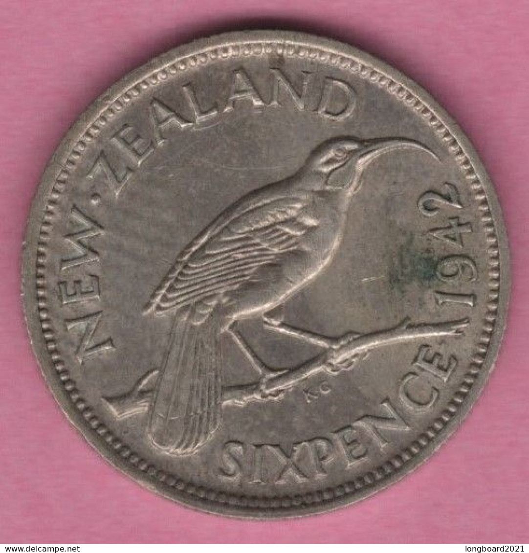 NEW ZEALAND - 6 PENCE 1942 - Nieuw-Zeeland