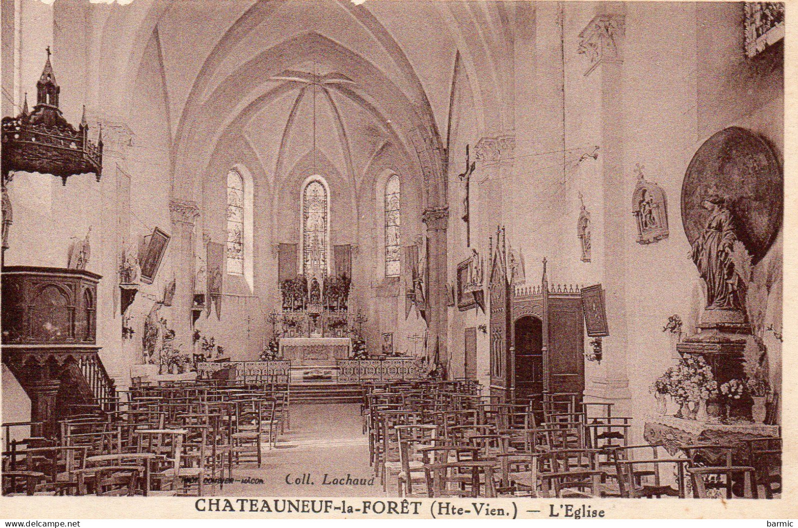 CHATEAUNEUF LA FORET, INTERIEUR DE L EGLISE REF 11548 CHE - Chateauneuf La Foret