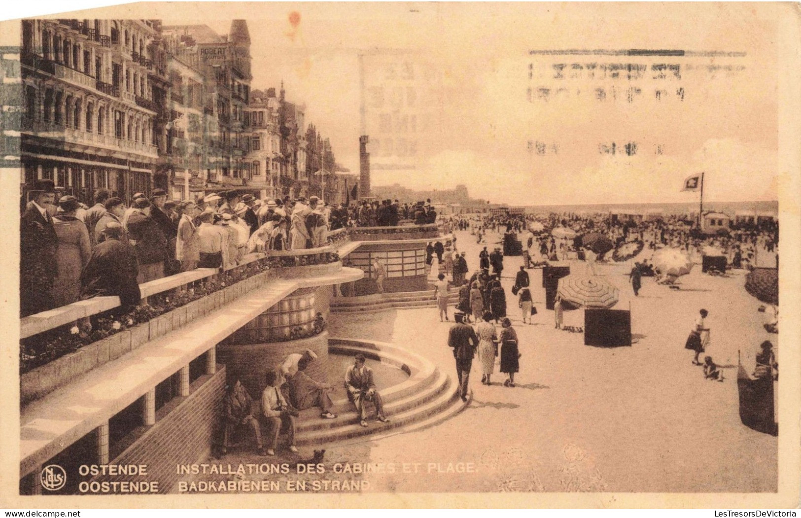 BELGIQUE - Ostende - Installations  Des Cabines Et Plage - Animé - Carte Postale Ancienne - Oostende