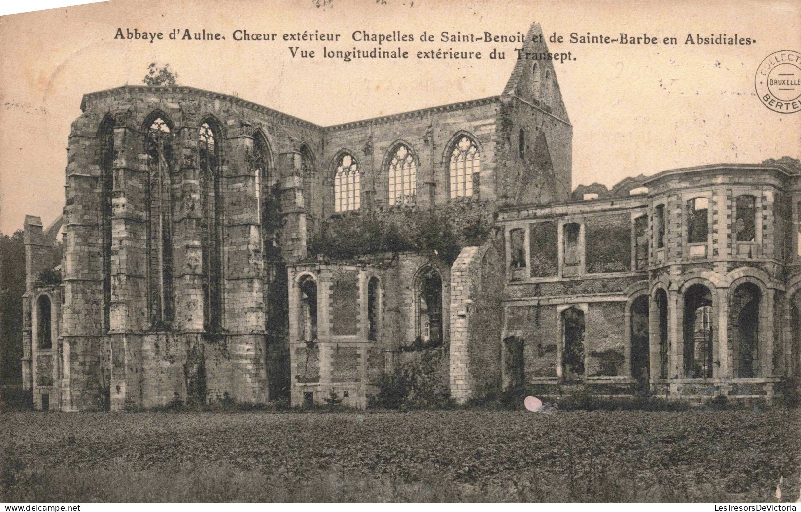 BELGIQUE - Abbaye D'Aulne - Chœur Extérieur - Chapelles De Saint-Benoit Et Sainte-Barbe - Carte Postale Ancienne - Thuin