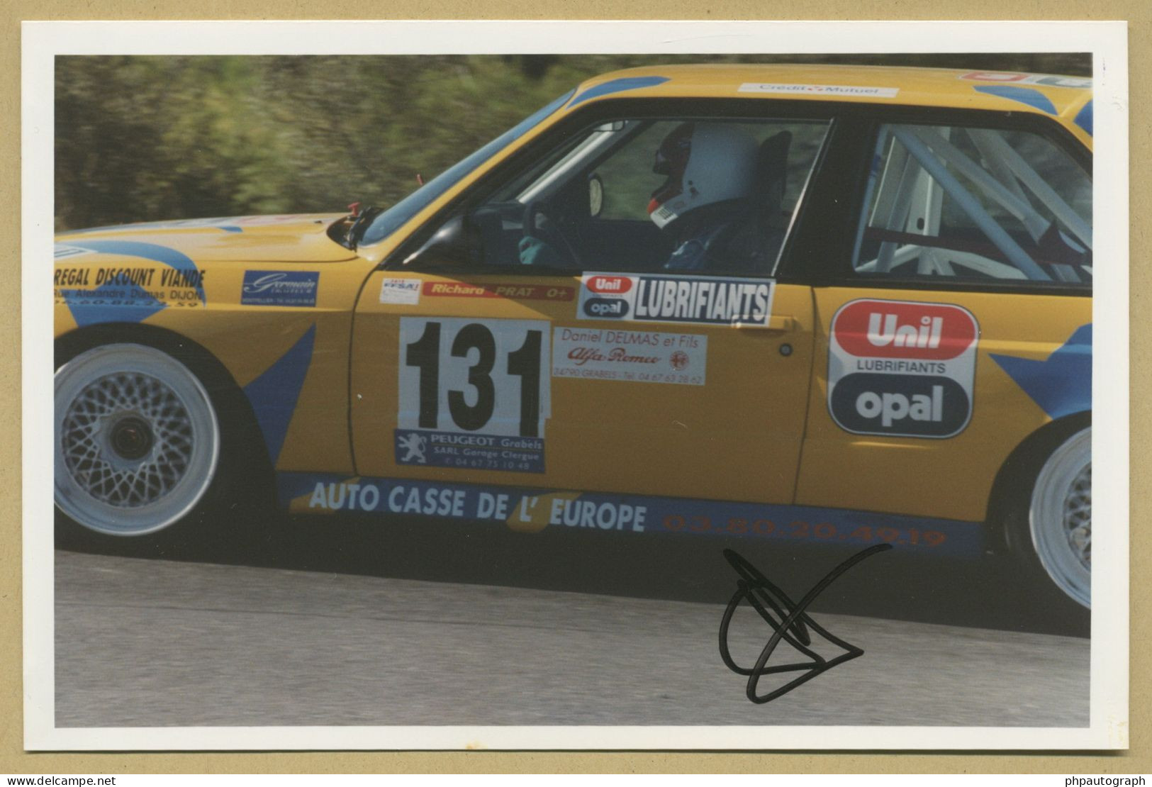 Richard Prat - Pilote Automobile Français - Photo Originale Signée - 2001 - Sportifs