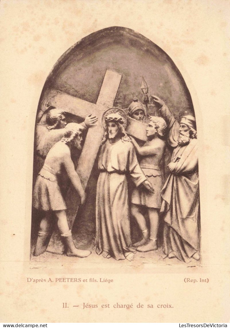 RELIGIONS ET CROYANCES - Christianisme - Jésus Chargé De Sa Croix - Carte Postale Ancienne - Jésus
