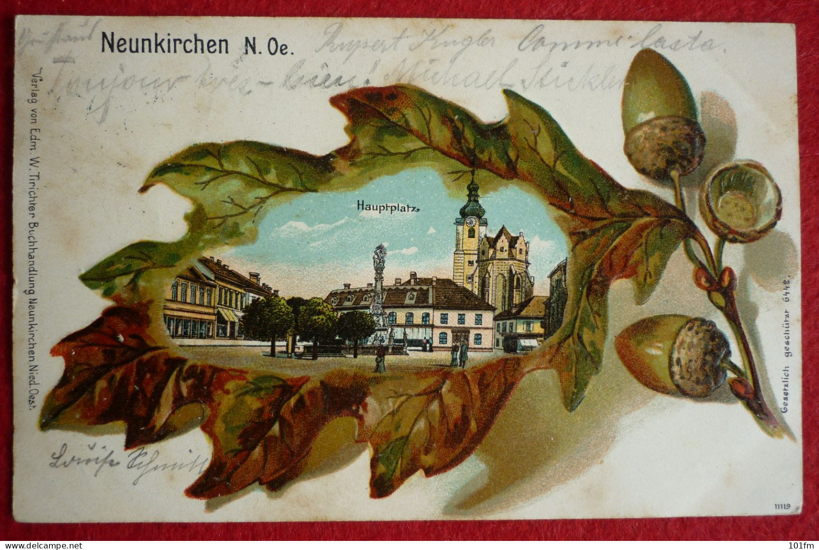 AUSTRIA - NEUNKIRCHEN, GRUSS AUS TYPE , EMBOSED - Neunkirchen