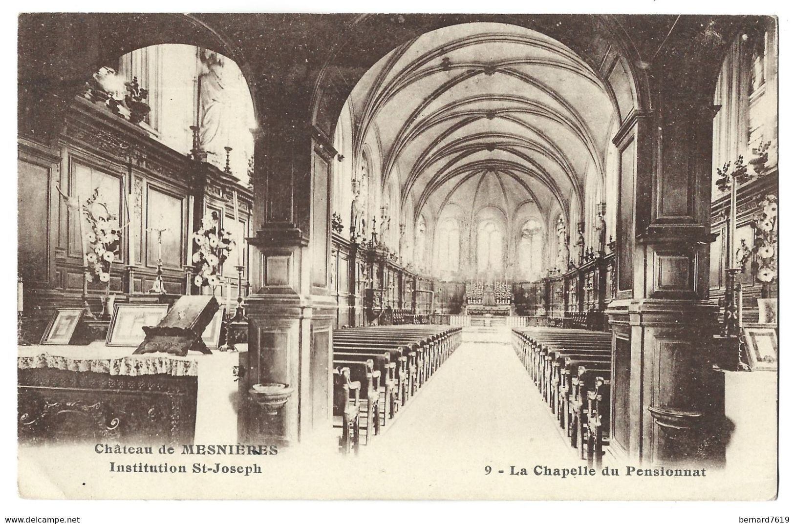 76  Mesnieres En Bray - Institution Saint Joseph -  La Chapelle  Du Pensionnat - Mesnières-en-Bray
