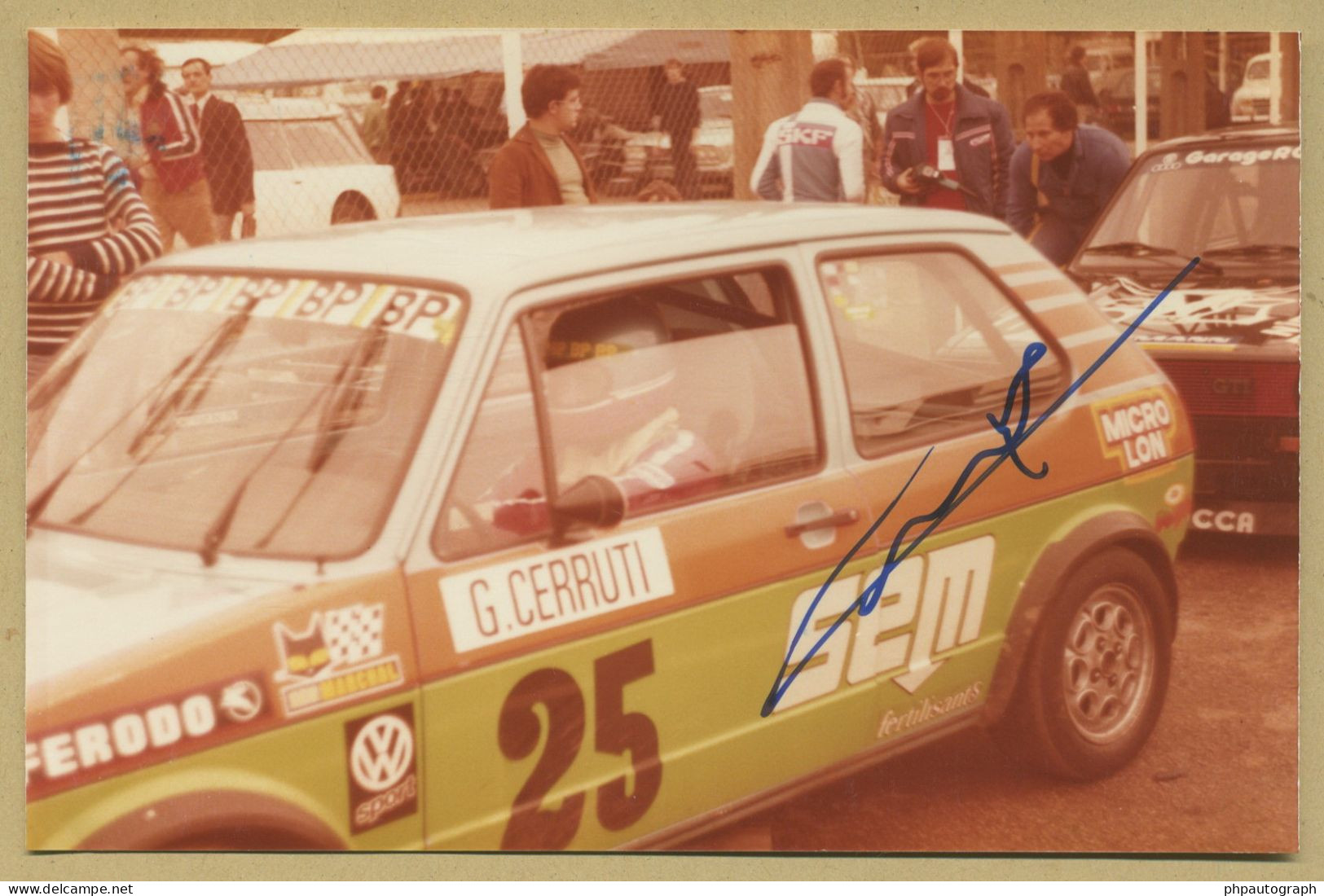 Gérard Cerruti - Pilote Automobile Français - Photo Originale Signée - Sportief