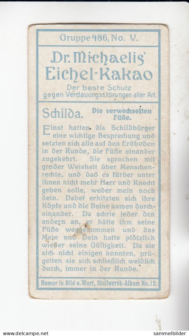 Stollwerck Album No 12 Schilda  Die Verwechselten Füße    Grp 486 #5 Von 1911 - Stollwerck